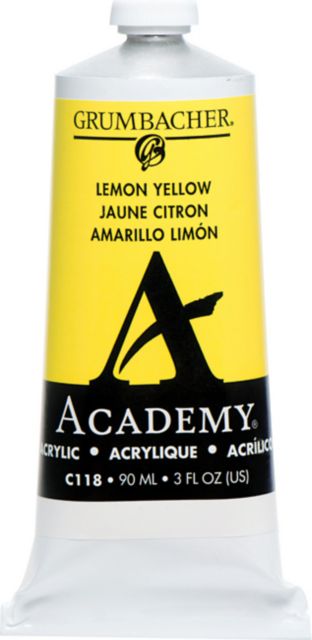 ACADEMY ACRYLIC 90ML LEMON YELLOW