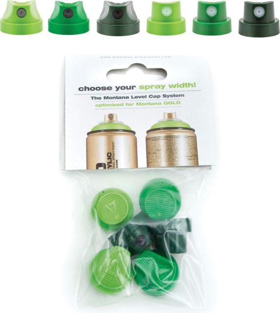 Montana Gold 6-Assorted Green Capset Carded