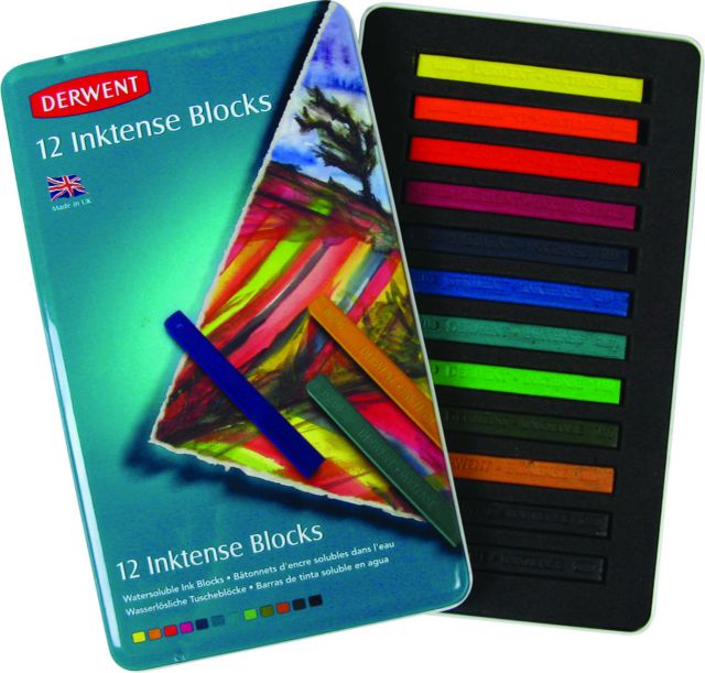Derwent Inktense Block 12 Tin