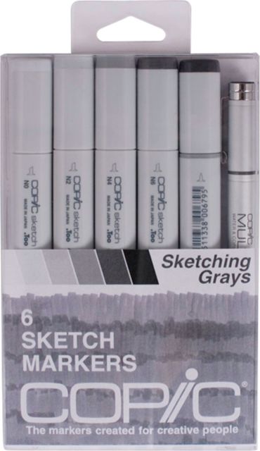 Sketch Marker Grays 6 Piece