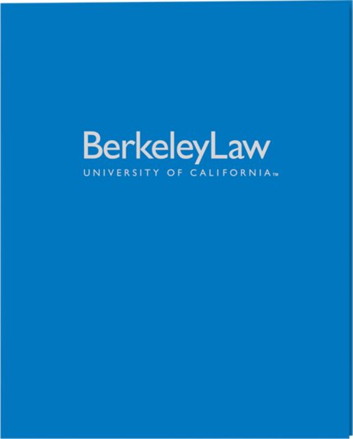 University of California Berkeley School of Law 2 Pocket Folder