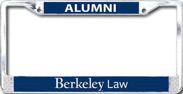 University of California Berkeley School of Law Alumni License Plate Frame