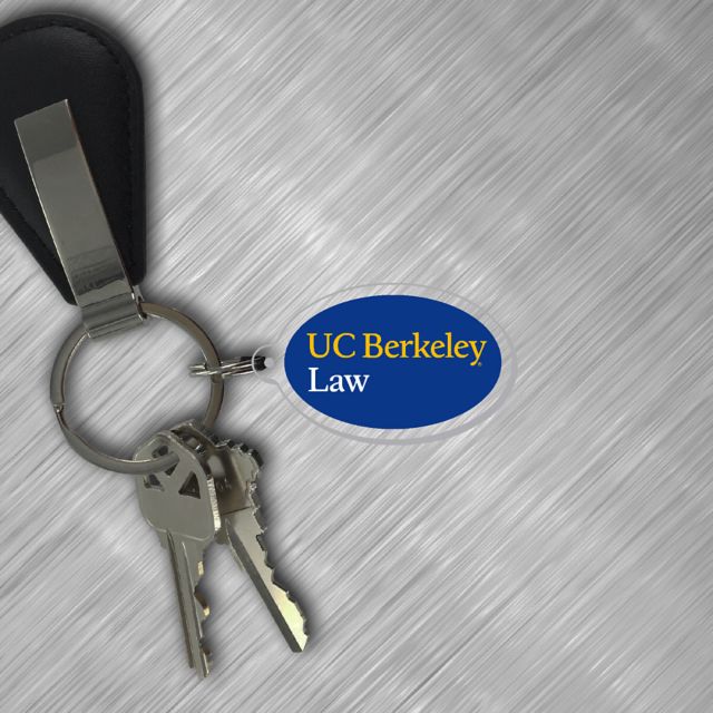 University of California Berkeley School of Law Acrylic Laser Cut Keychain