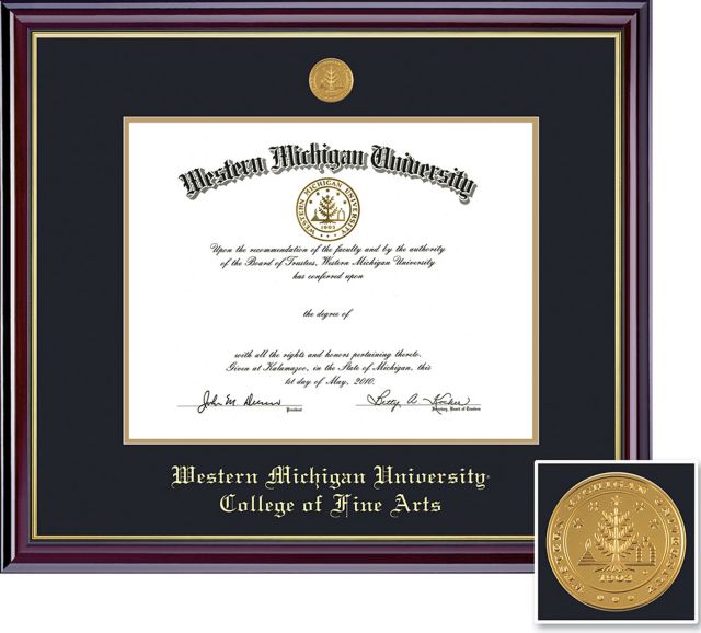 Western Michigan University 8.5'' x 11'' Windsor Diploma Frame