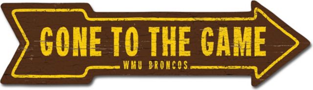 Western Michigan University Wall Mount Arrow 6.5x24 - ONLINE ONLY