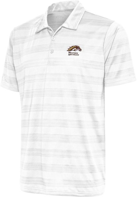 Western Michigan Under Armour Performance Polo Bronco Head Over Broncos | White | 3XLarge