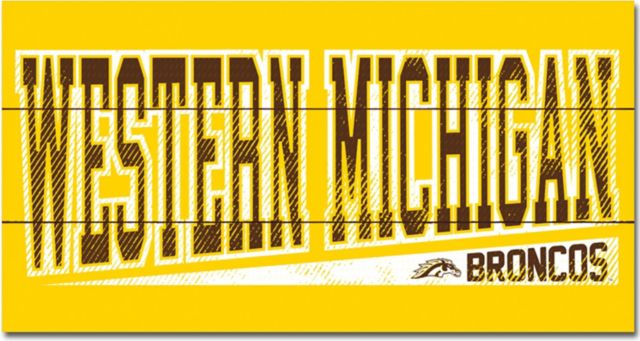Western Michigan University 11x20 Wood Plank Sign - ONLINE ONLY