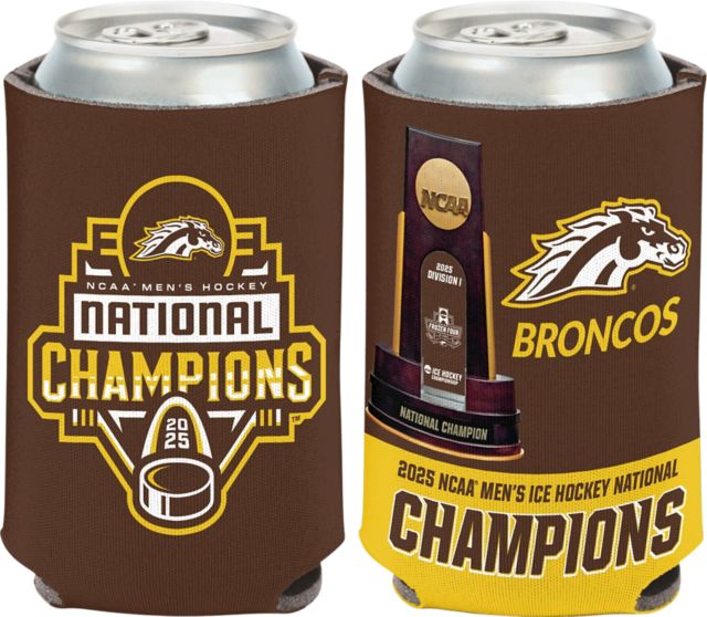 Western Michigan University Men's Hockey 2025 National Champions 12 oz. Can Coozie
