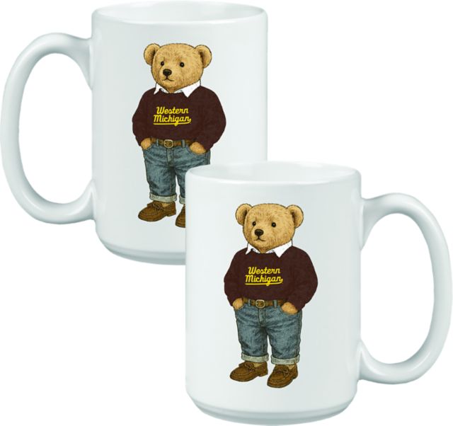 Western Michigan University 15 oz. Teddy Bear Mug