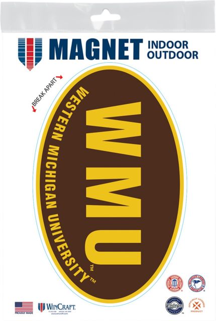 Western Michigan University 3.5 x 5.5 Oval Magnet