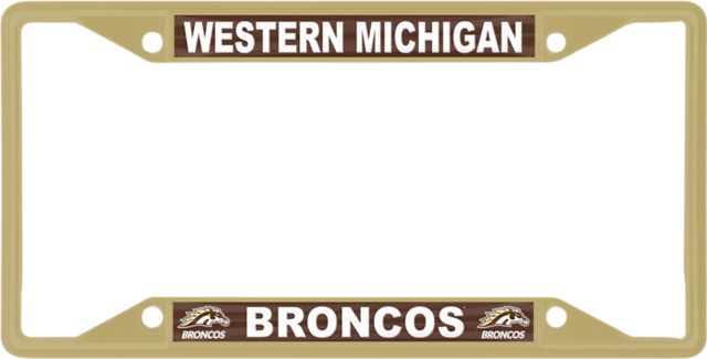 Western Michigan University Broncos License Plate Frame: Western