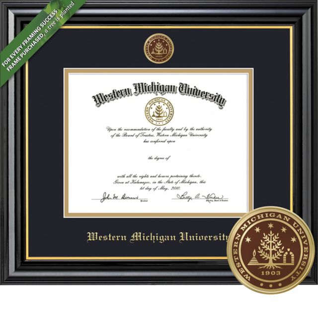 Western Michigan University Coronado 8.5 x 11 Diploma with Double mat and Medallion - ONLINE ONLY