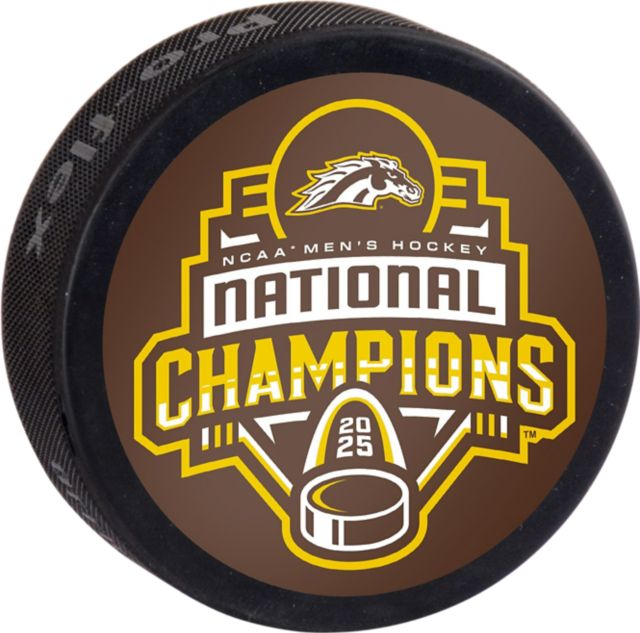 Western Michigan University Men's Hockey 2025 National Champions Hockey Puck