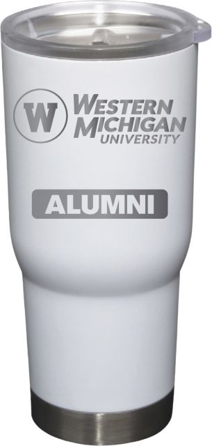 22 oz White Stainless Steel Tumbler Alumni