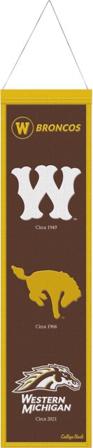 Western Michigan University 8 x 32 Wool Banner