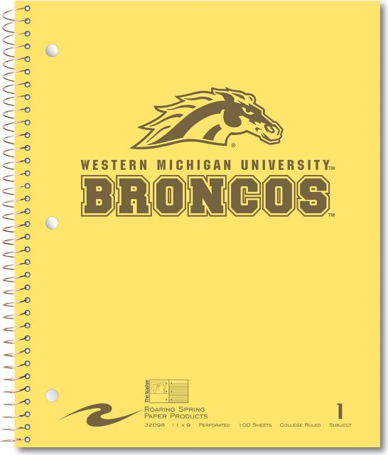 Western Michigan University 1 Subject Notebook