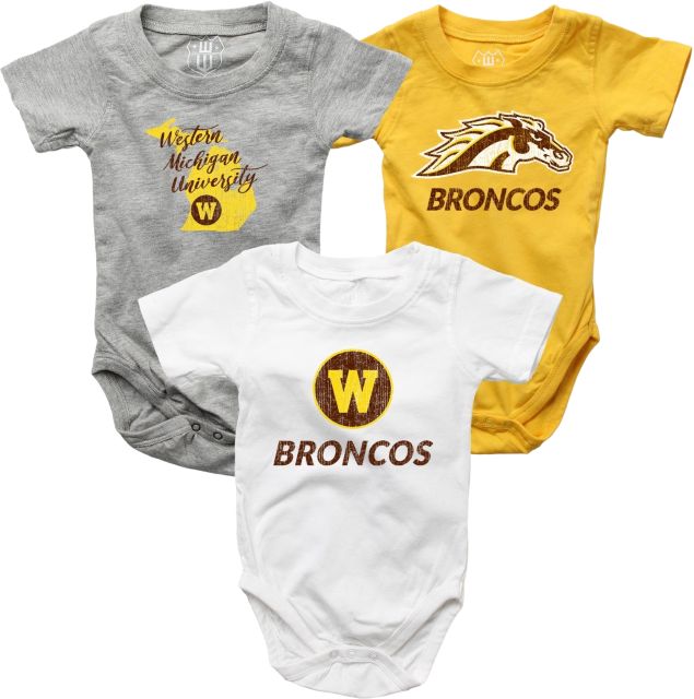 Western Michigan University Infant 3 Pack Bodysuit
