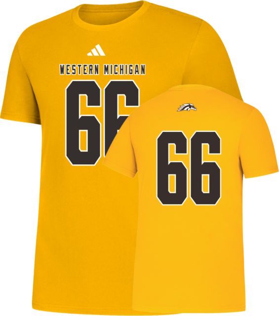 Western Michigan University Football #66 Jersey Short Sleeve T-Shirt