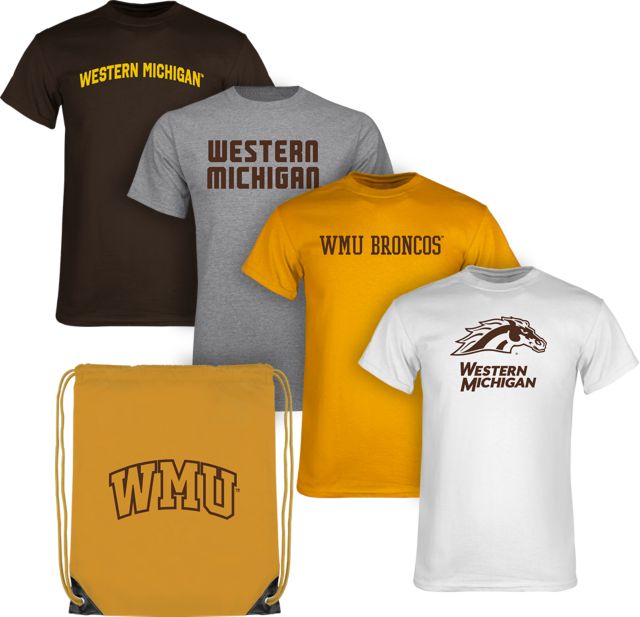 Western Michigan University Short Sleeve T-Shirts Color Out Pack