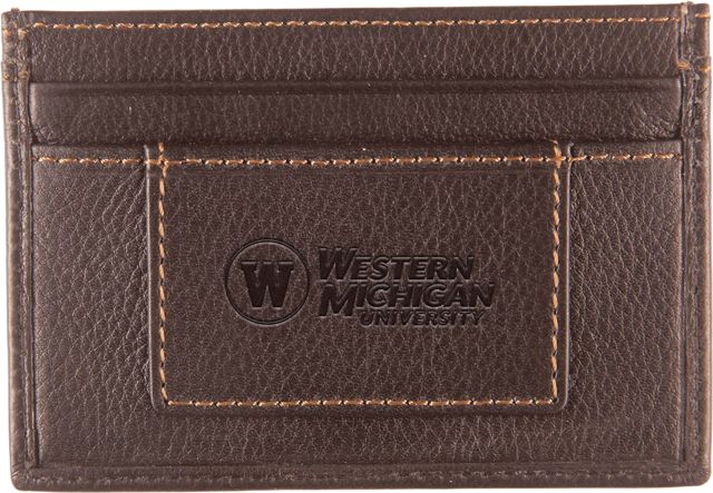 Western Michigan University Leather Card Holder