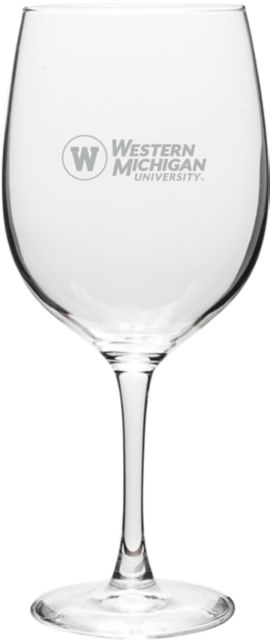 Western Michigan University 19 oz. Wine Glass