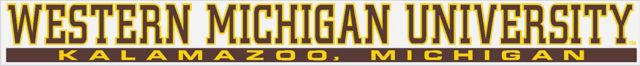 Western Michigan University Strip Decal