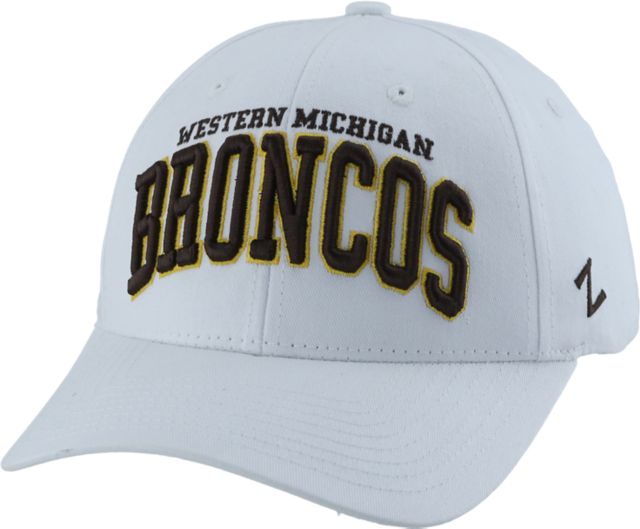 Western Michigan The North Face Vintage Ultimate Trucker Hat Bronco Head Over Broncos | One Size | White/Grey