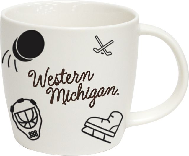 Western Michigan University 18 oz. Hockey Mug