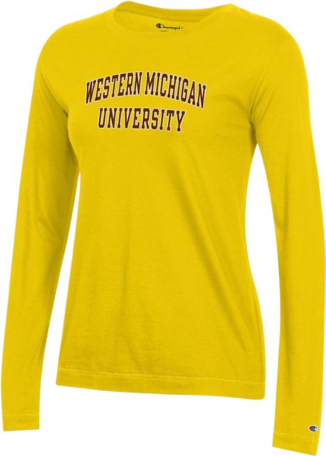 : Western Michigan University Official One Color Broncos Logo  Unisex Adult Long-Sleeve T Shirt, Athletic Heather, Small : Sports &  Outdoors