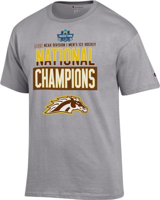 Western Michigan University Men's Hockey 2025 National Champions Short Sleeve T-Shirt