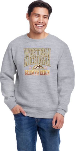 Western Michigan University Broncos Peace Crewneck Sweatshirt
