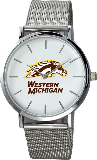 Western Michigan University 40mm Stainless Steel Watch
