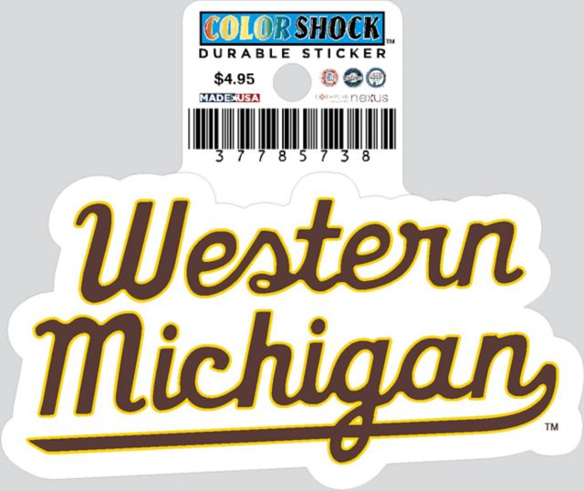 Western Michigan University Broncos Durable Sticker