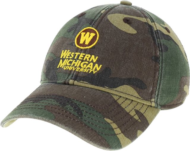 Western Michigan Heavyweight Twill Pro Style Hat Bronco Head Over Broncos | One Size | Gold