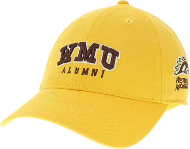 Adidas Men's Western Michigan Broncos Gold Structured Adjustable Trucker Hat, Yellow