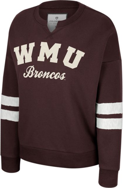 : Western Michigan University Official One Color Broncos Logo  Unisex Adult Long-Sleeve T Shirt, Athletic Heather, Small : Sports &  Outdoors