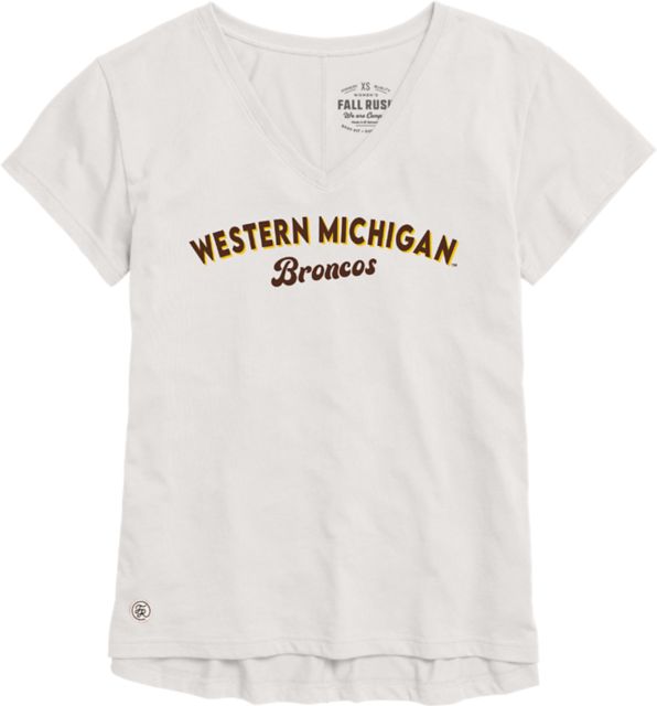 Western Michigan Broncos adidas Short Sleeve Shirt Women's Black/Gold New M