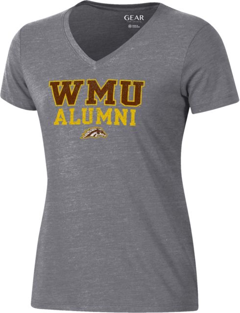 Western Michigan University Women's Alumni V-Neck Short Sleeve T-Shirt
