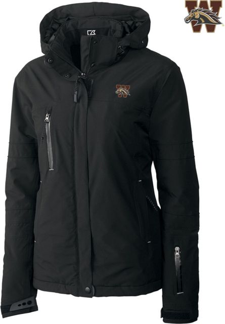 Western Michigan The North Face Ladies Apex Barrier Light Heather Softshell Jacket Bronco Head Over Broncos | Light Grey Heather | Small