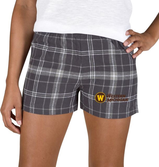 Western Michigan University Women's Flannel Shorts - ONLINE ONLY