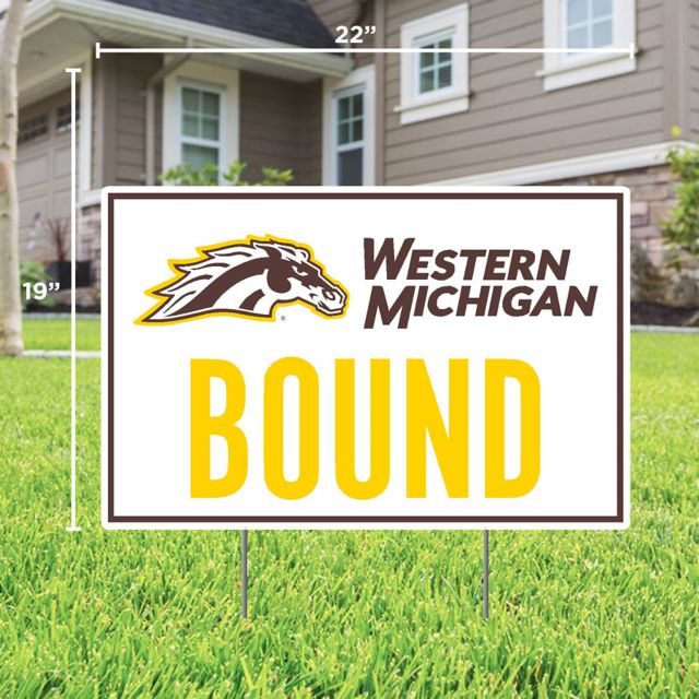 Western Michigan University Bound 22" x 19" Lawn Sign