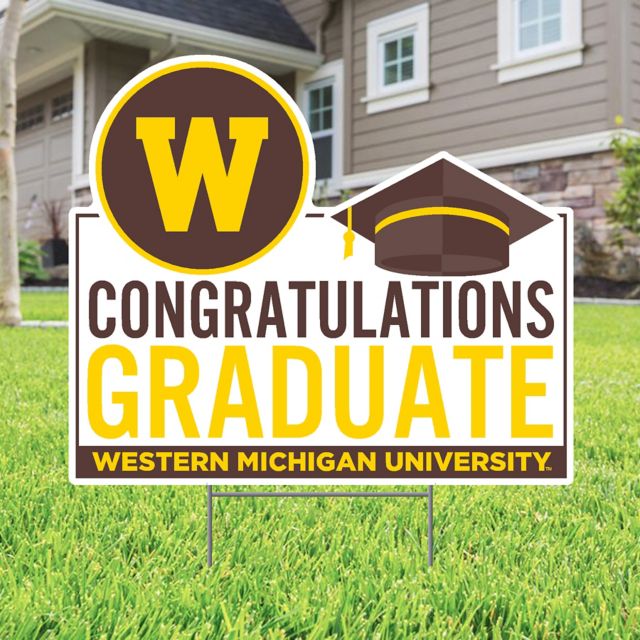 Western Michigan University Grad Lawn Sign