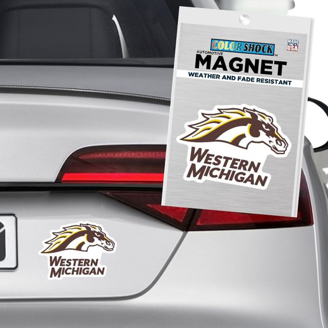 Western Michigan University Full Color Bronco Head Car Decal