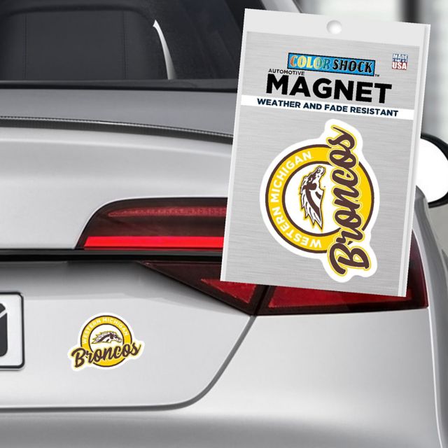 Western Michigan University Broncos 4x4 Magnet