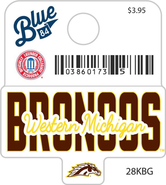 Western Michigan University Broncos Mini Sticker