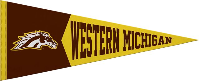 Western Michigan University 12x30 Broncos Pennant