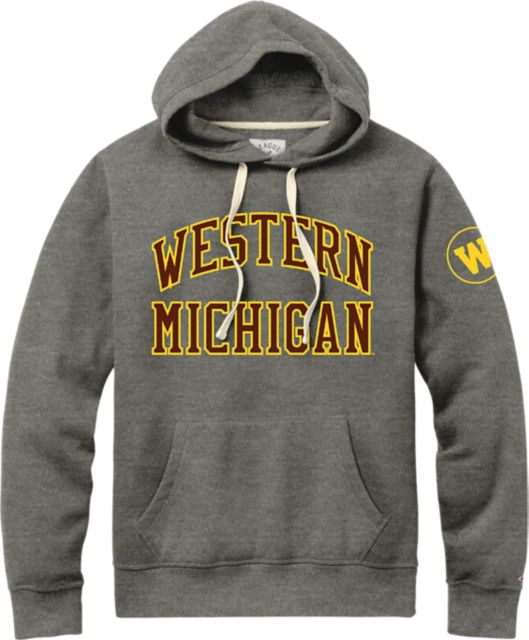 Western Michigan Broncos Retro Hoodie | Grey | XXL | Western Michigan University Apparel by Homefield