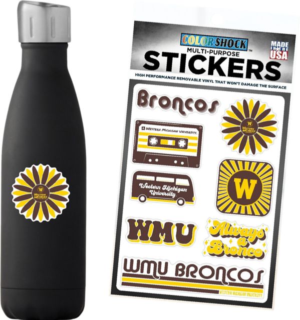 Western Michigan University Full Color Bronco Head Car Decal