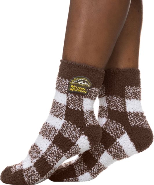 Western Michigan University Buffalo Check Socks