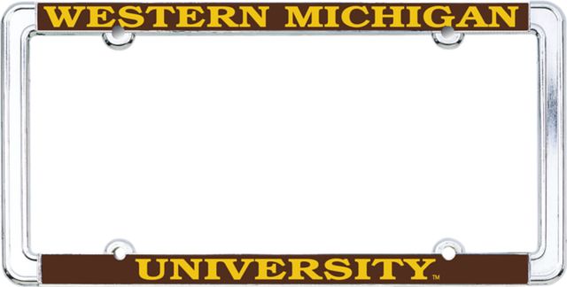 Western Michigan University Thin Dome License Plate Frame